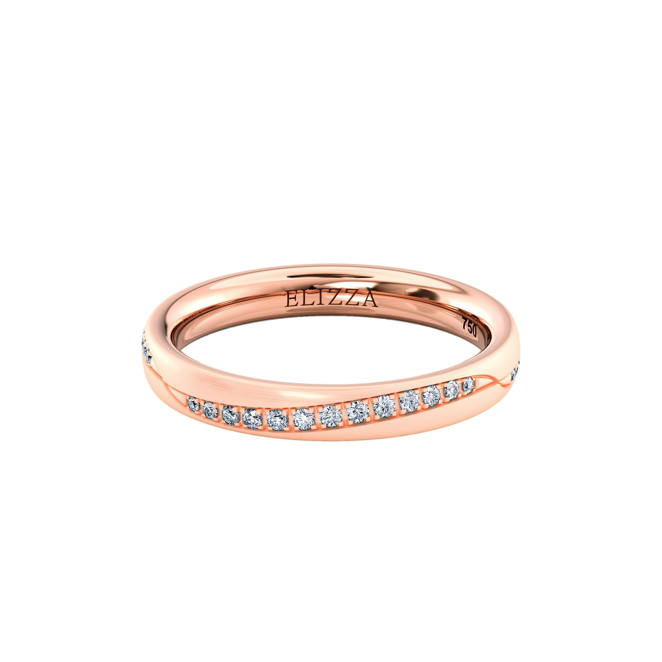 Wedding ring Enno - Matte - For her - 3mm - 14K Rose gold 1